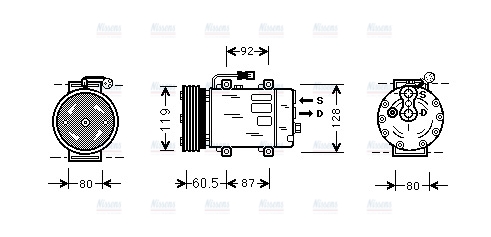 AVA Aircon Compressor VOAK101