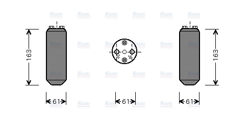 AVA Aircon Receiver Dryer Filter VOD104