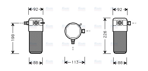 AVA Aircon Receiver Dryer Filter VOD105