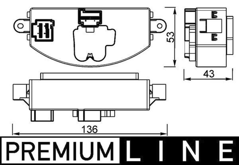 MAHLE PC Aircon blower regulator and resistor ABR106000P