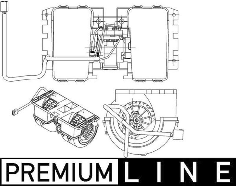 MAHLE Truck/Bus Interior blower AB144000P