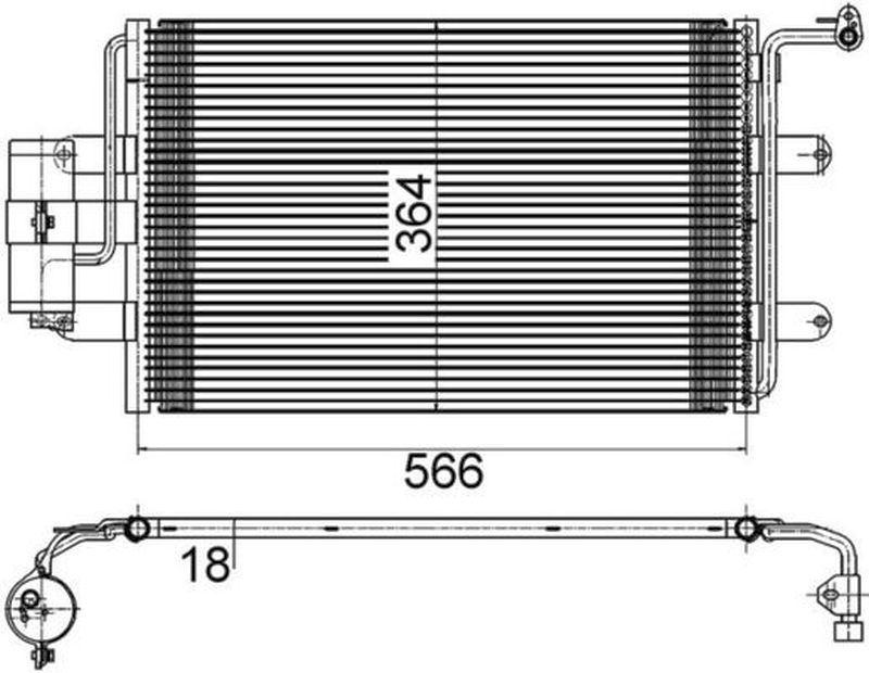 MAHLE PC Aircon condenser AC180000S