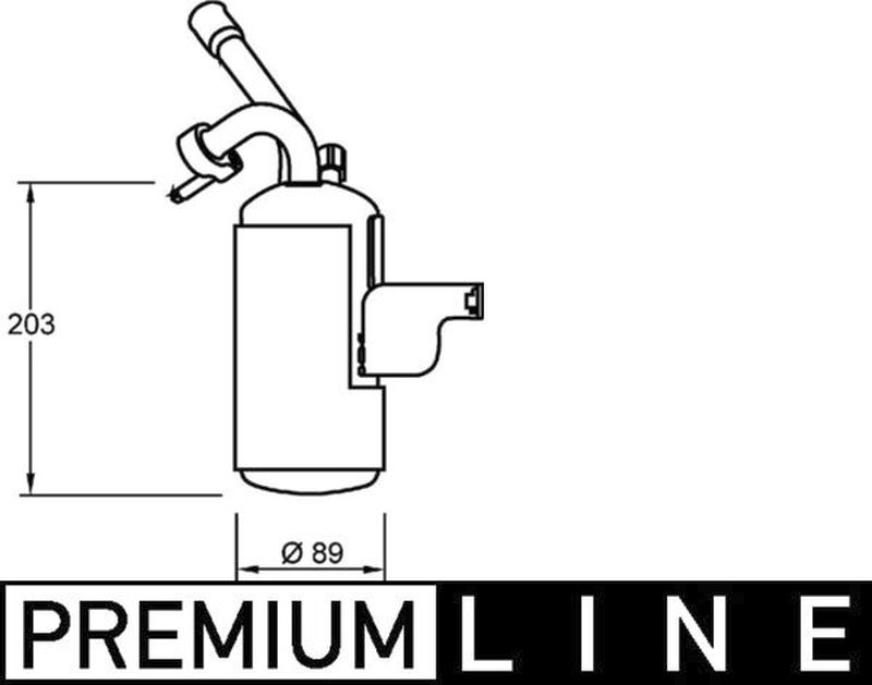 MAHLE LCV Filter-drier and accumulator AD276000P