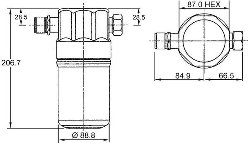 MAHLE PC Filter-drier and accumulator AD36000S