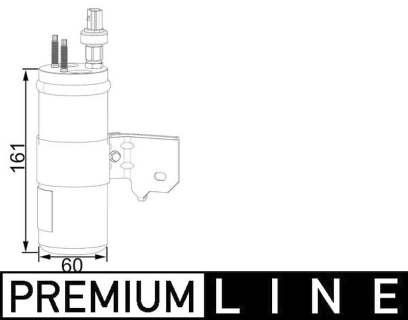 MAHLE PC Filter-drier and accumulator AD3000P