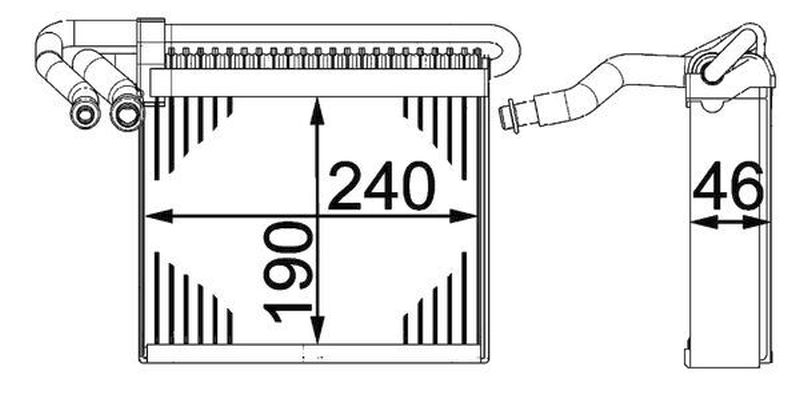MAHLE PC Evaporator AE70000P