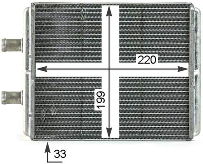 MAHLE LCV Interior heat exchanger AH4000P