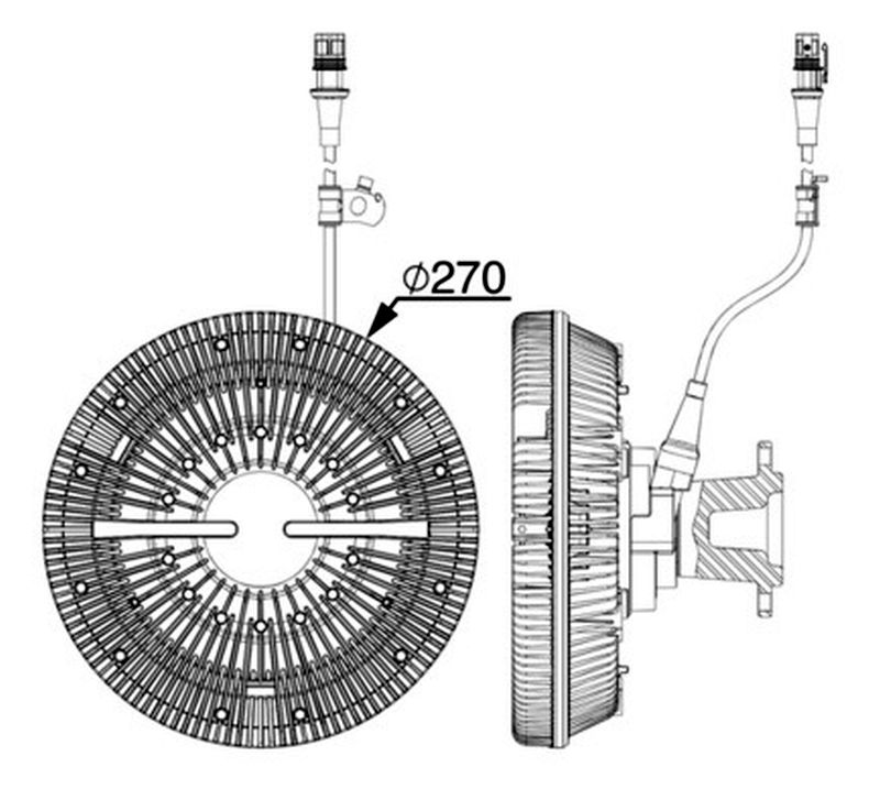 MAHLE Truck/Bus Radiator fan clutch CFC104000P