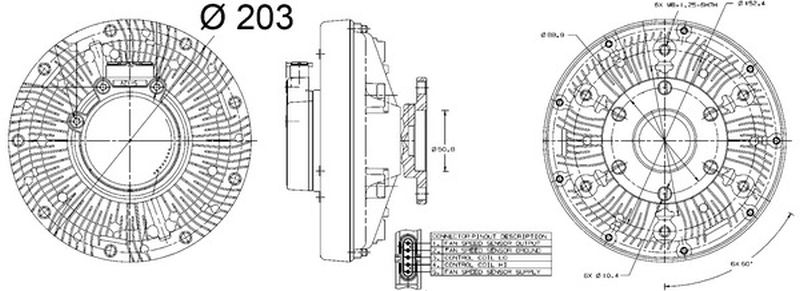 MAHLE OHW Radiator fan clutch CFC200000P