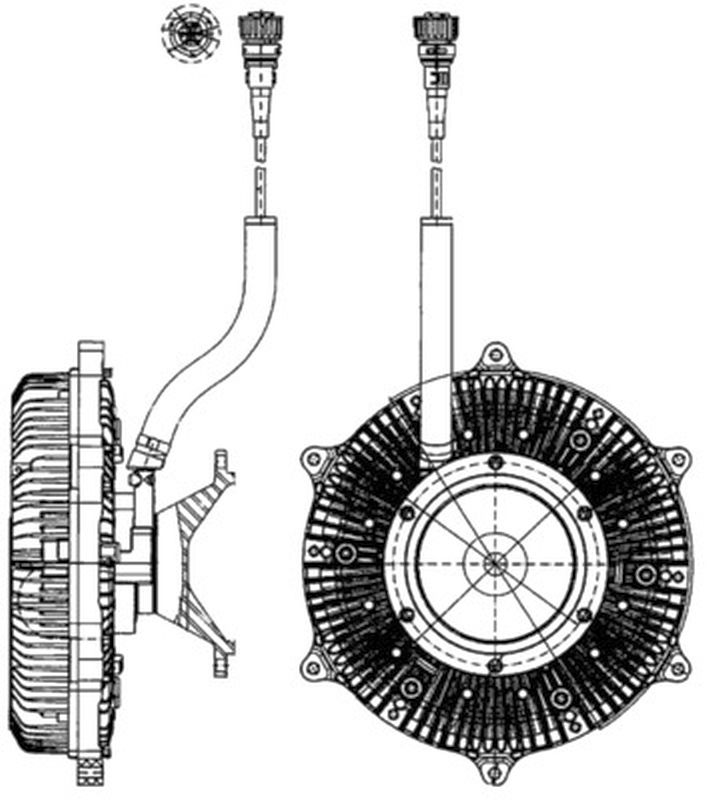 MAHLE Truck/Bus Radiator fan clutch CFC215000P
