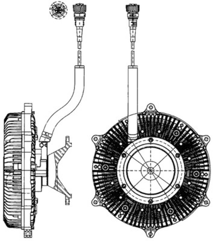 MAHLE Truck/Bus Radiator fan clutch CFC216000P