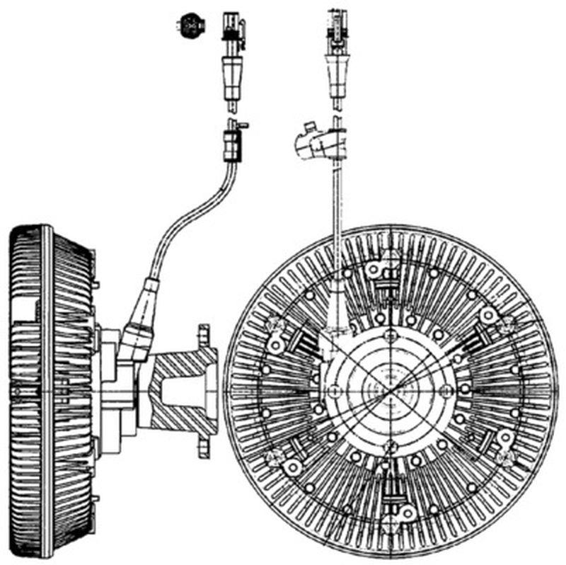 MAHLE Truck/Bus Radiator fan clutch CFC221000P