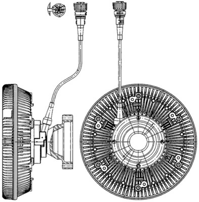 MAHLE Truck/Bus Radiator fan clutch CFC227000P