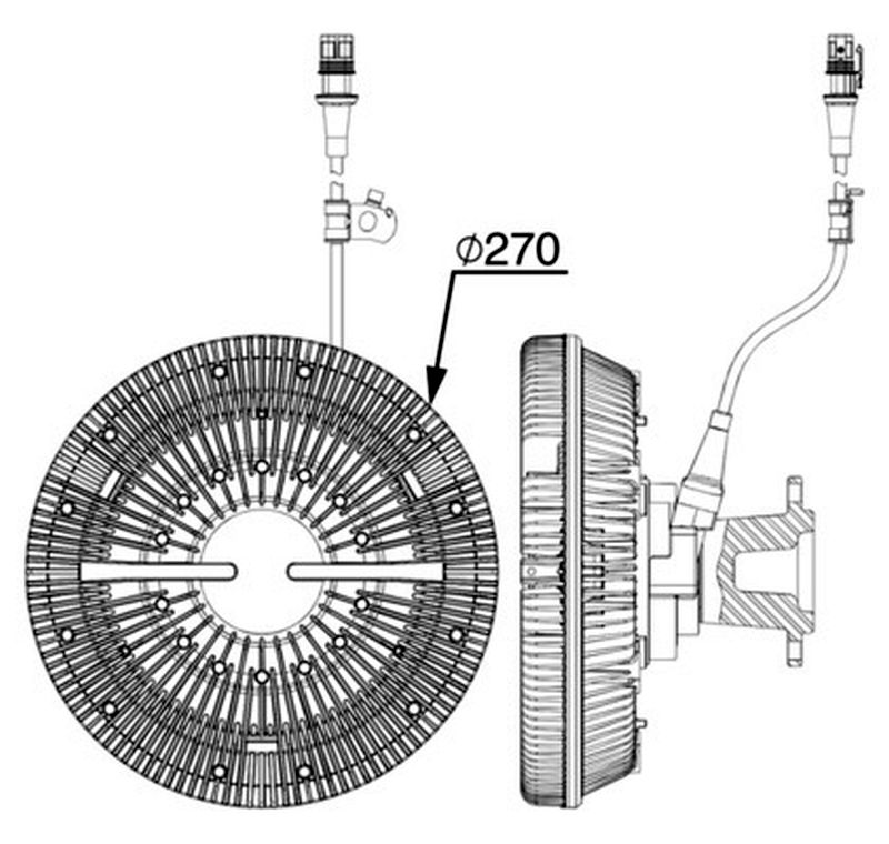 MAHLE Truck/Bus Radiator fan clutch CFC241000P