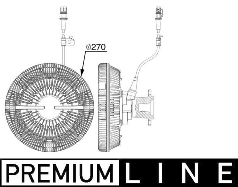 MAHLE Truck/Bus Radiator fan clutch CFC241000P