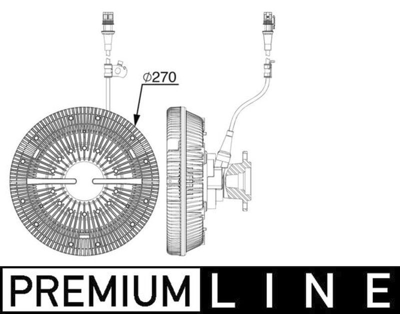 MAHLE Truck/Bus Radiator fan clutch CFC242000P