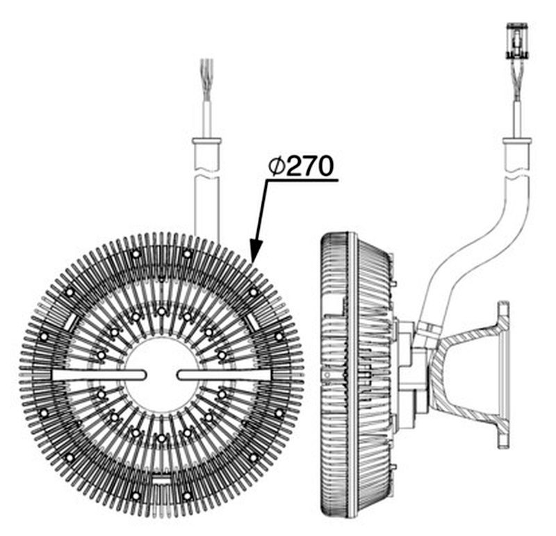 MAHLE Truck/Bus Radiator fan clutch CFC243000P