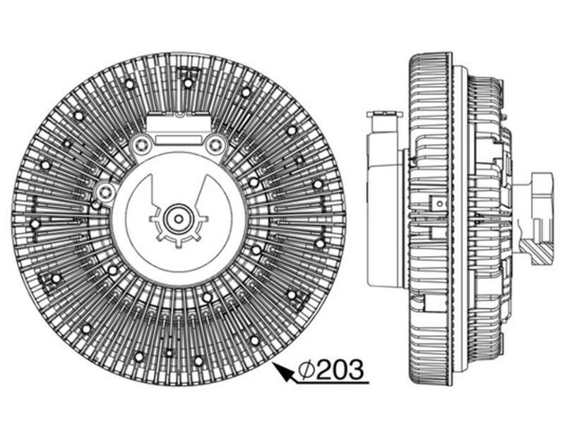 MAHLE OHW Radiator fan clutch CFC247000P