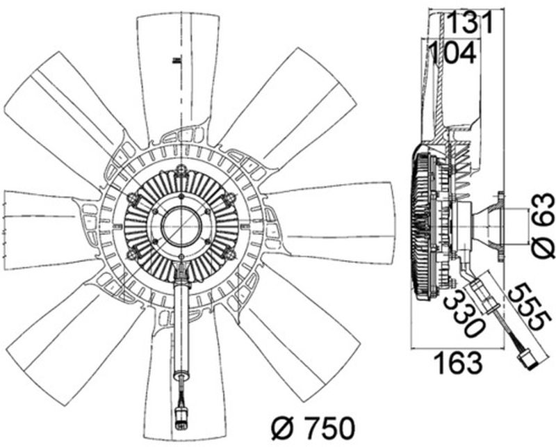 MAHLE Truck/Bus Radiator/condenser fan  CFF473000P
