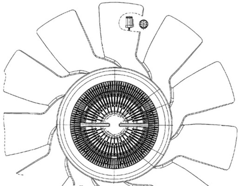 MAHLE Truck/Bus Radiator/condenser fan  CFF497000P