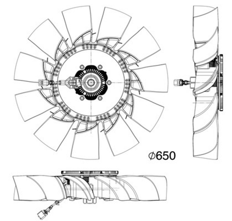 MAHLE Truck/Bus Radiator/condenser fan  CFF506000P