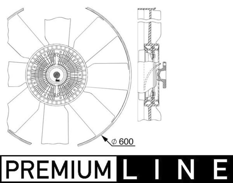 MAHLE Truck/Bus Radiator/condenser fan  CFF512000P