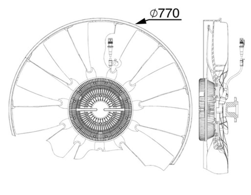 MAHLE Truck/Bus Radiator/condenser fan  CFF513000P