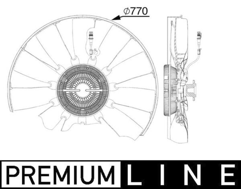 MAHLE Truck/Bus Radiator/condenser fan  CFF513000P