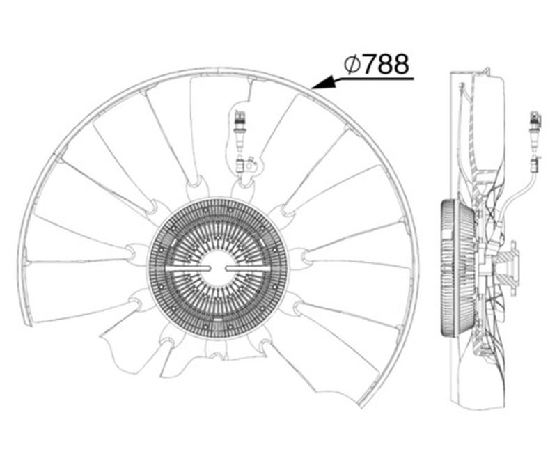 MAHLE Truck/Bus Radiator/condenser fan  CFF514000P