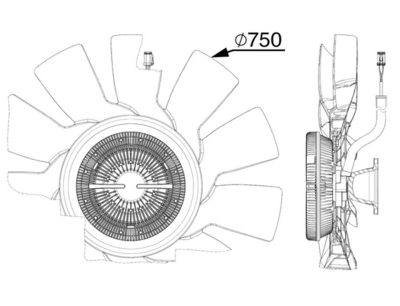 MAHLE Truck/Bus Radiator/condenser fan  CFF515000P