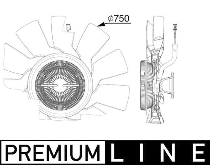 MAHLE Truck/Bus Radiator/condenser fan  CFF515000P