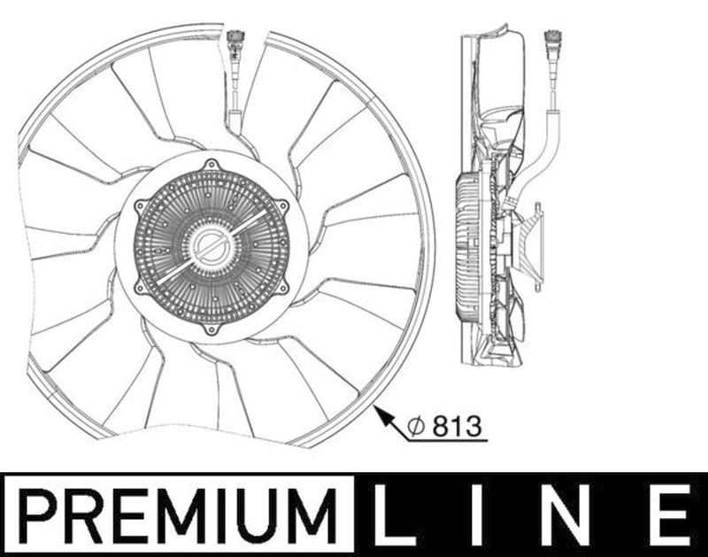 MAHLE Truck/Bus Radiator/condenser fan  CFF516000P