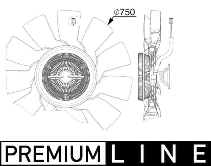MAHLE Truck/Bus Radiator/condenser fan  CFF517000P