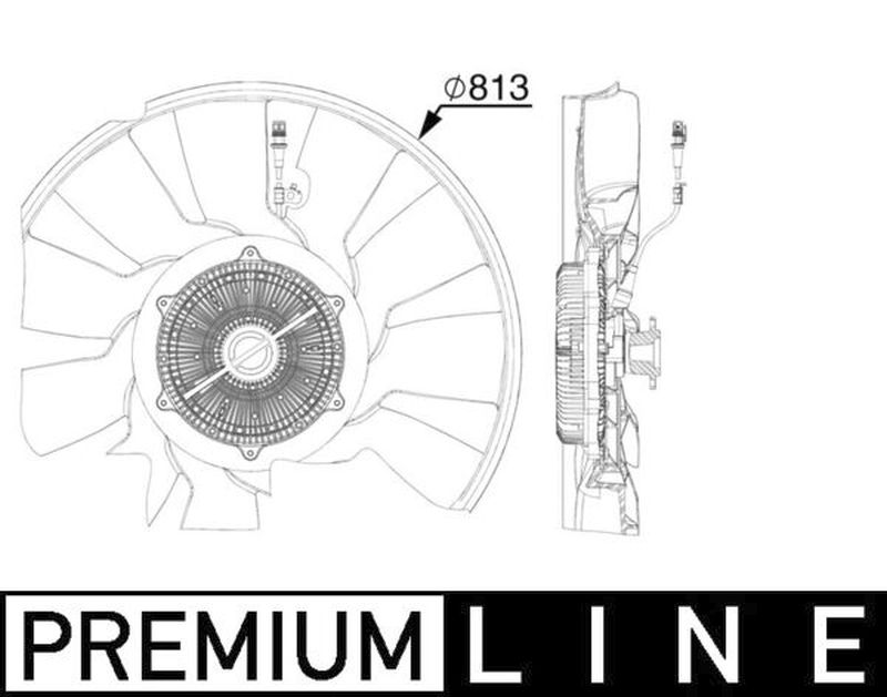 MAHLE Truck/Bus Radiator/condenser fan  CFF521000P