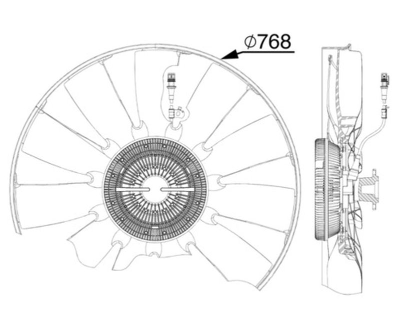 MAHLE Truck/Bus Radiator/condenser fan  CFF527000P