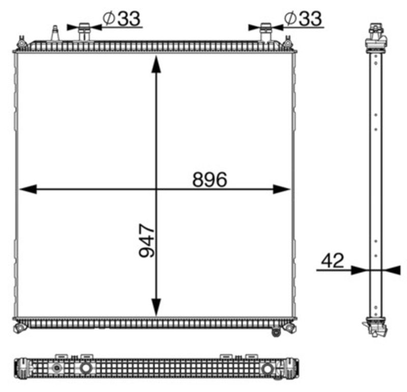 MAHLE Truck/Bus Low-temperature radiator CIR11000P