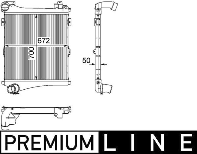 MAHLE Truck/Bus Charge air cooler CI179000P