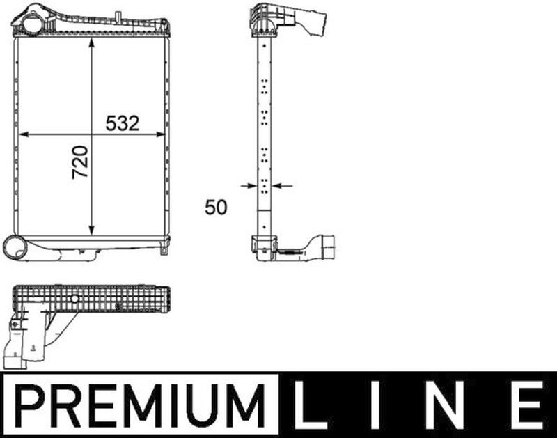 MAHLE Truck/Bus Charge air cooler CI182000P