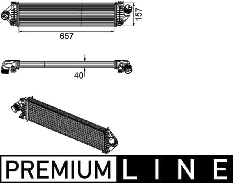 MAHLE PC Charge air cooler CI190000P