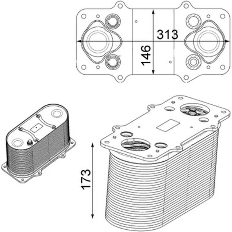 MAHLE Truck/Bus Charge air cooler CI232000P
