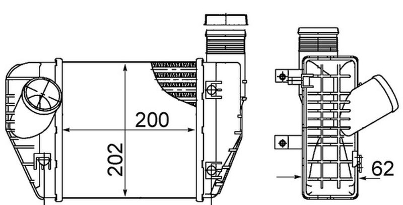 MAHLE PC Charge air cooler CI423000S