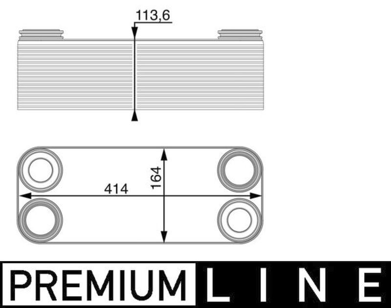 MAHLE Truck/Bus Oil cooler CLC14000P