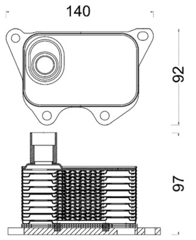 MAHLE PC Oil cooler CLC185000S