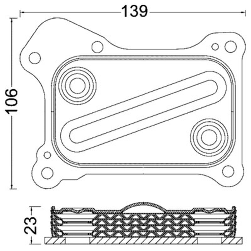MAHLE PC Oil cooler CLC190000S