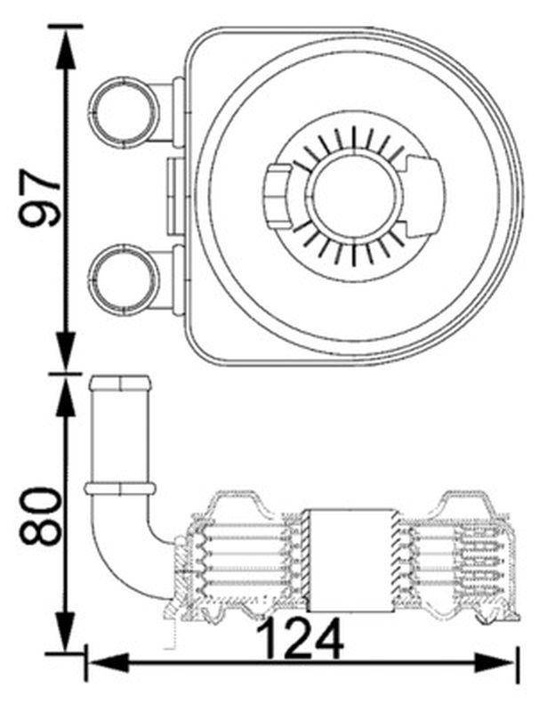 MAHLE LCV Oil cooler CLC193000S