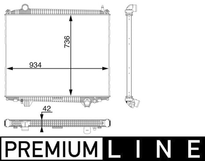 MAHLE Truck/Bus Radiator CR102000P
