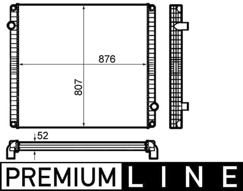 MAHLE Truck/Bus Radiator CR1916000P