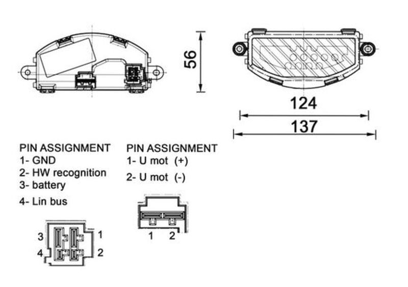 MAHLE PC Aircon blower regulator and resistor ABR155000P
