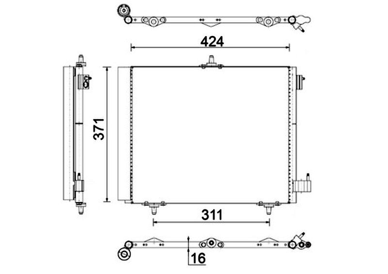 MAHLE PC Aircon condenser AC460000S