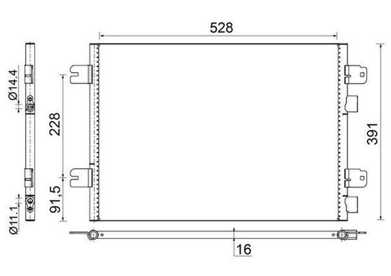 MAHLE PC Aircon condenser AC691000S